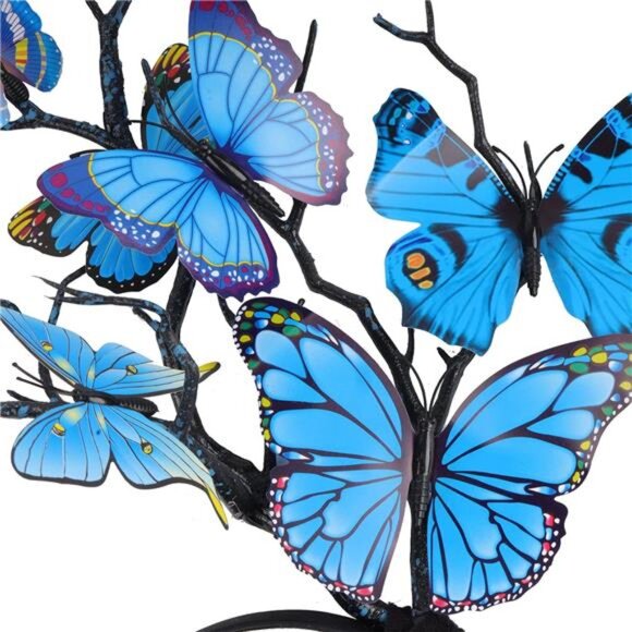 Butterfly Crown Headband | Monarch Fascinator Hat | Tea Party & Halloween - Picture 3 of 5